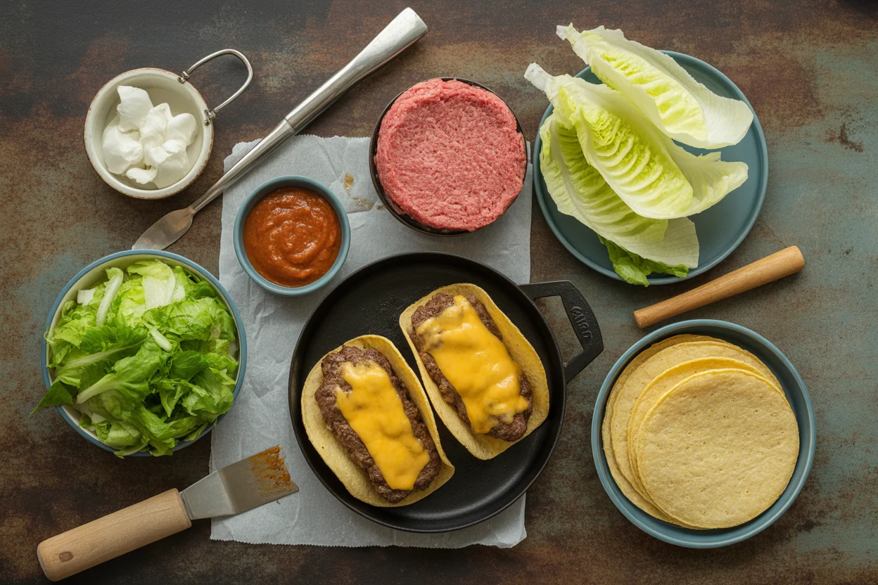 Smash Burger Tacos (Easy TikTok-Inspired Recipe)