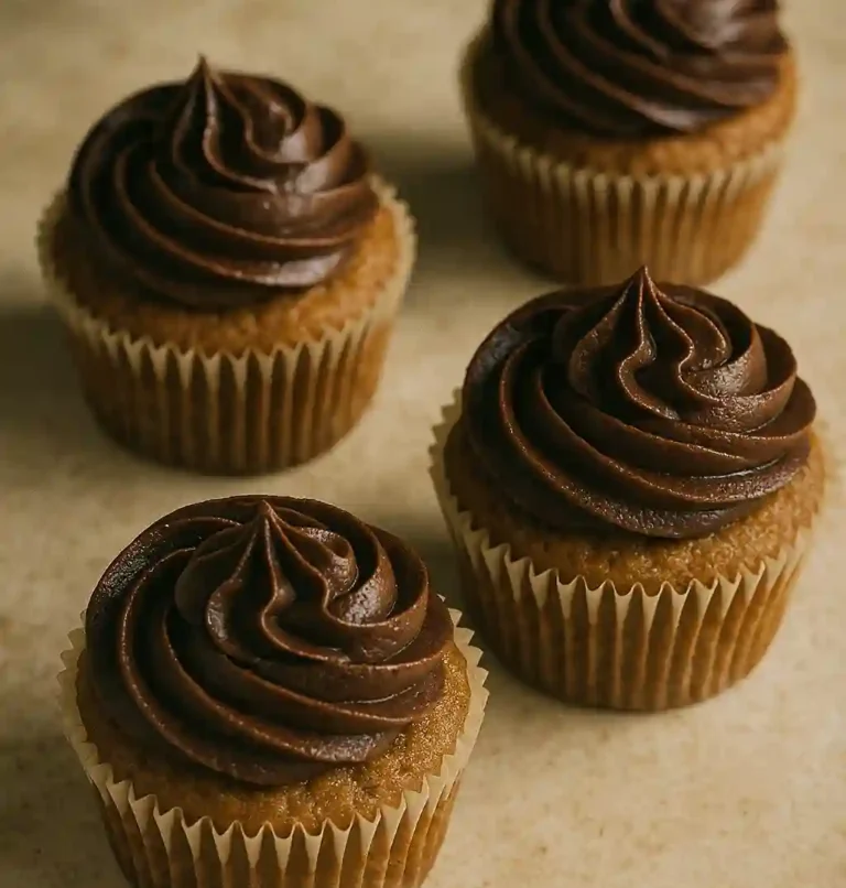Banana Cupcakes with Espresso Chocolate Frosting