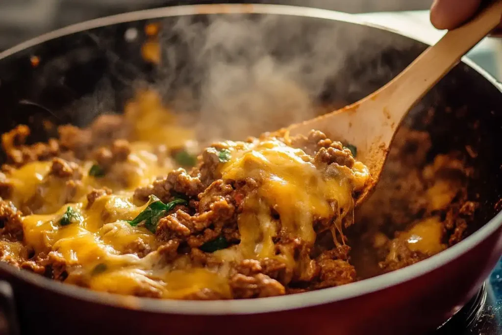 Cheesy Beefy Skillet