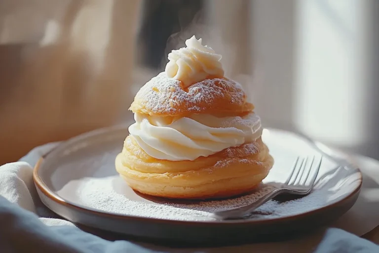 Choux Pastry with Milk Tea Cream