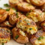 Crispy Garlic and Herb Smashed Potatoes