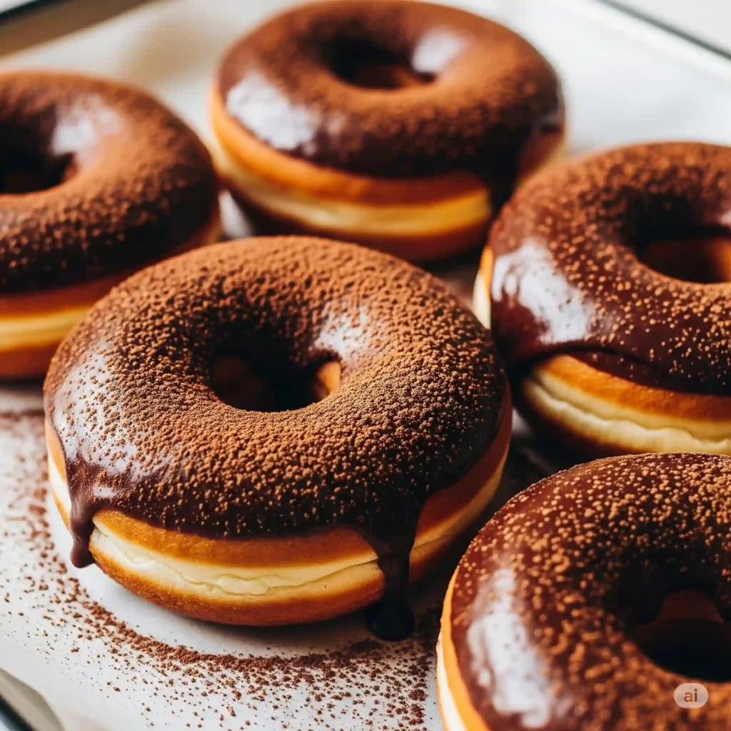 Baked Hot Chocolate Doughnuts