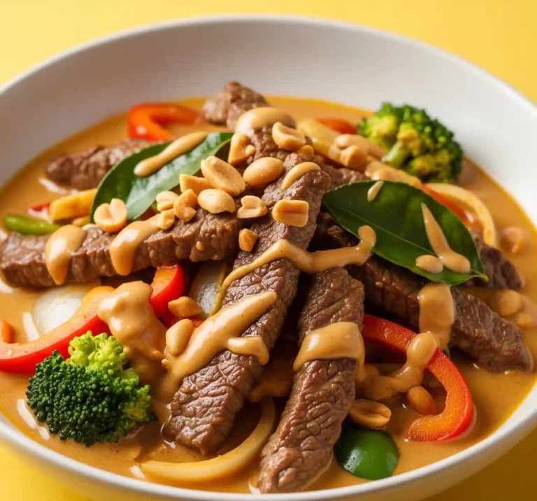 Curried Thai Beef with Peanut Sauce