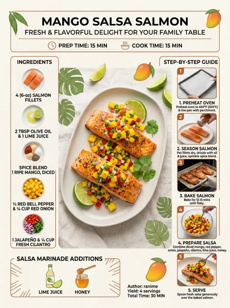 Mango Salsa Salmon
