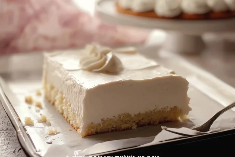 White Texas Sheet Cake