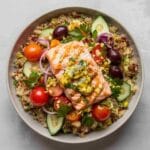Mediterranean Grain Bowls with Salmon