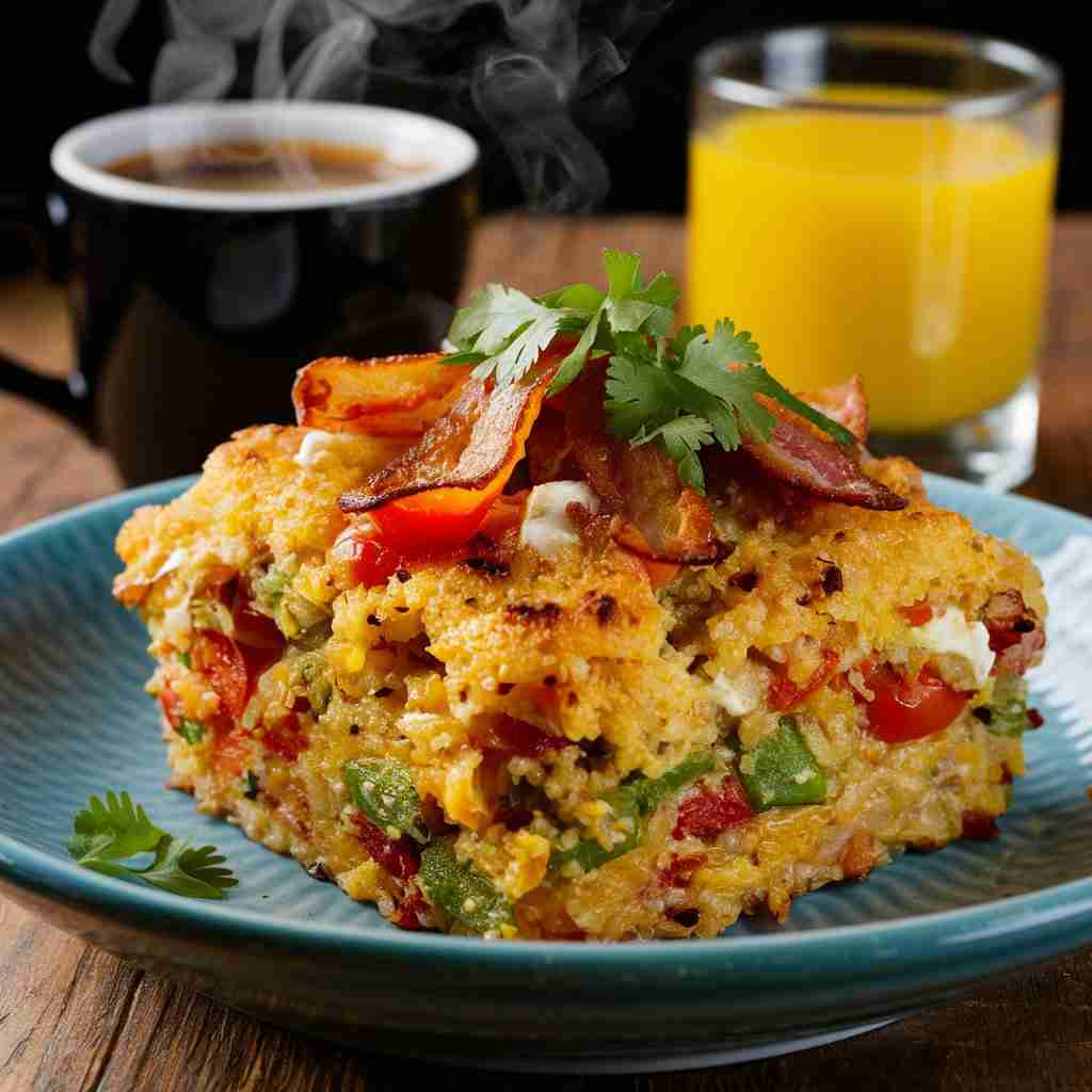 Savory Quinoa Breakfast Bake