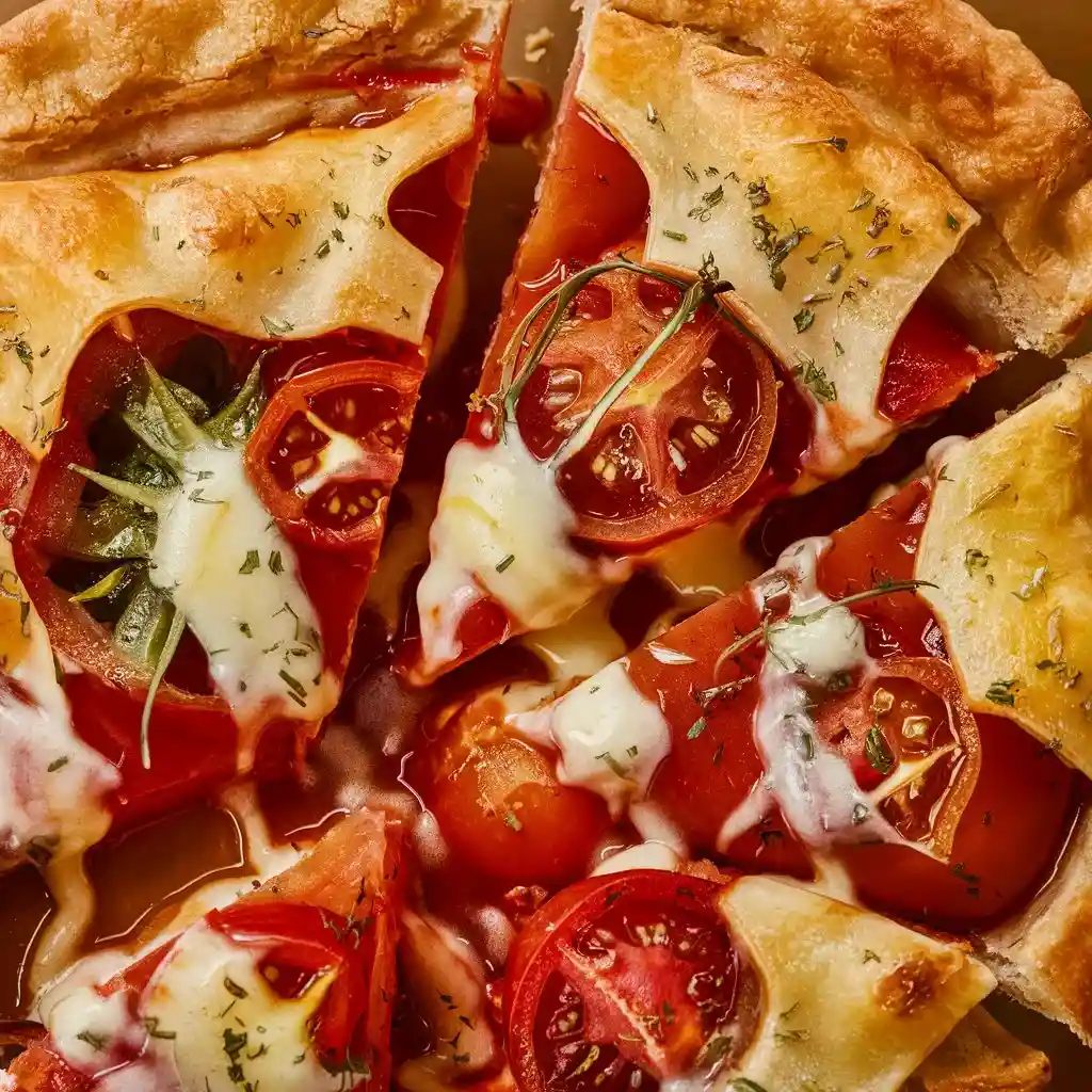 Cheesy Tomato Pie