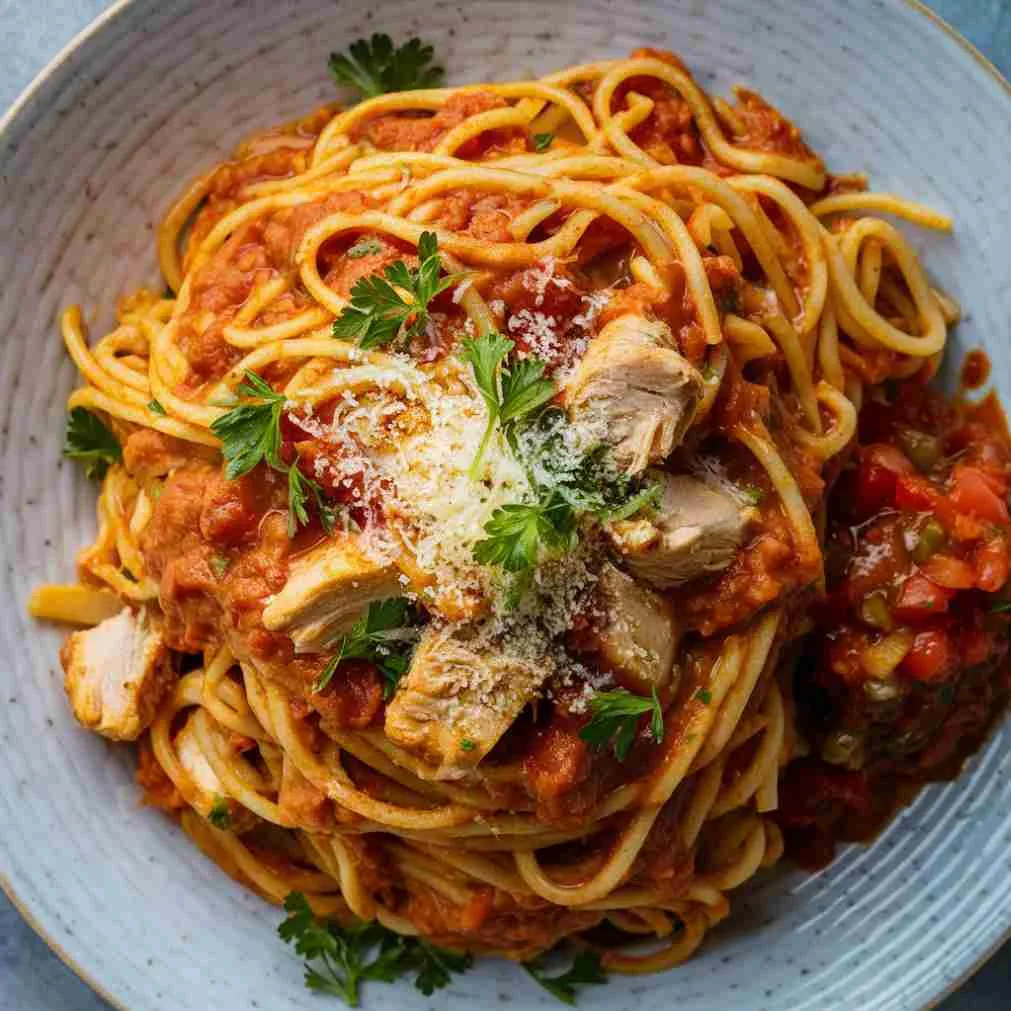 Chicken Spaghetti with Rotel