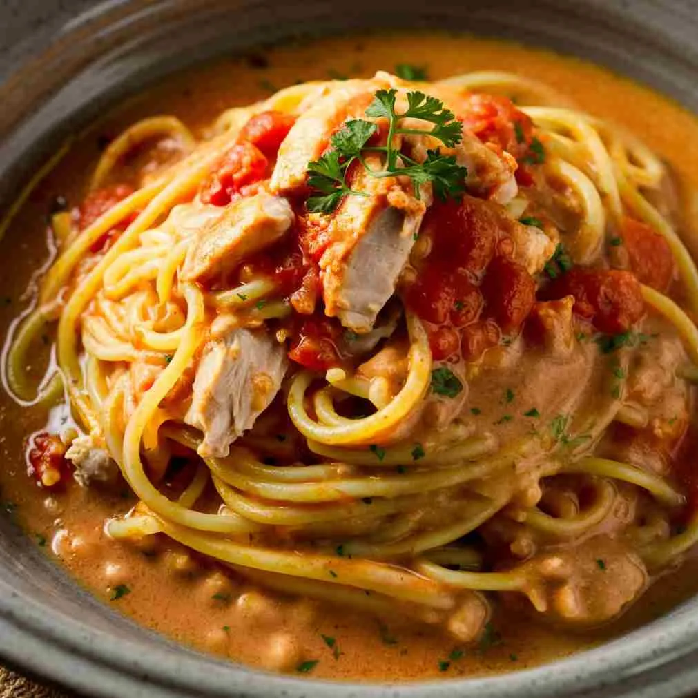 Chicken Spaghetti with Rotel