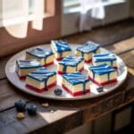 Red White and Blue Cheesecake Bars