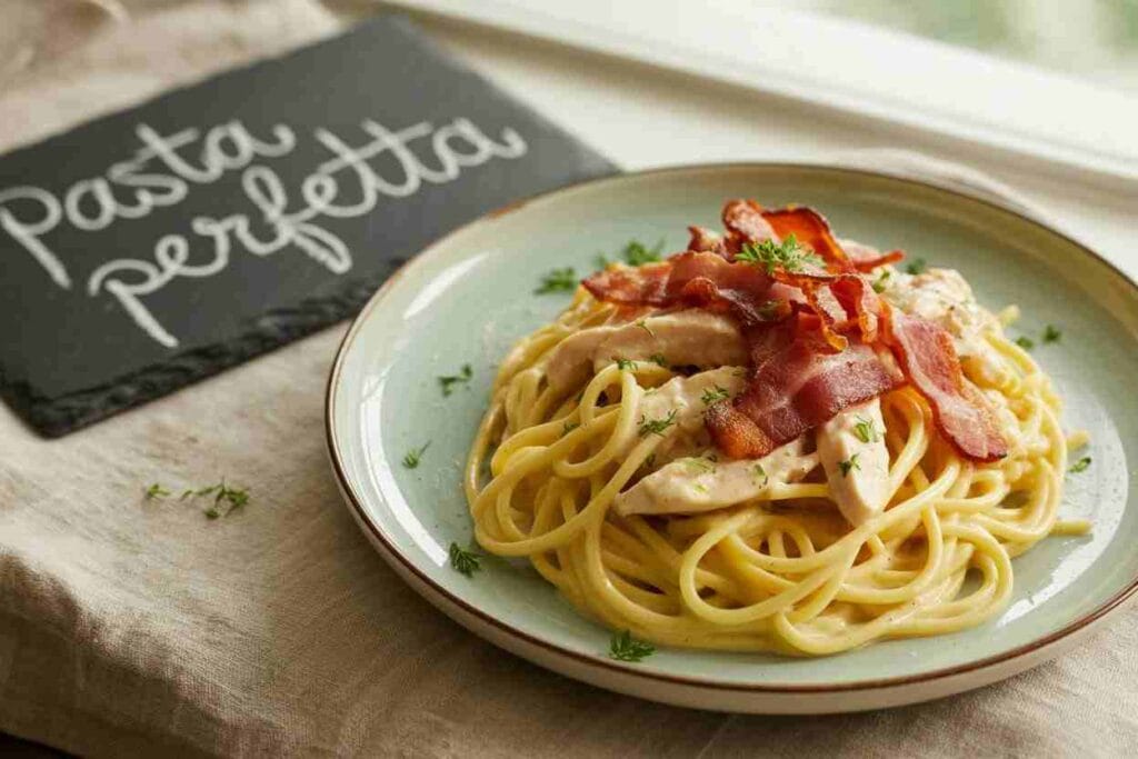 Creamy Chicken and Bacon Spaghetti