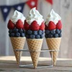 Patriotic Fruit Cones