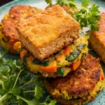 Crispy Tofu and Veggie Patties