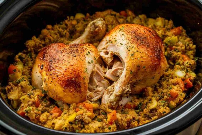 Crockpot Chicken and Stuffing