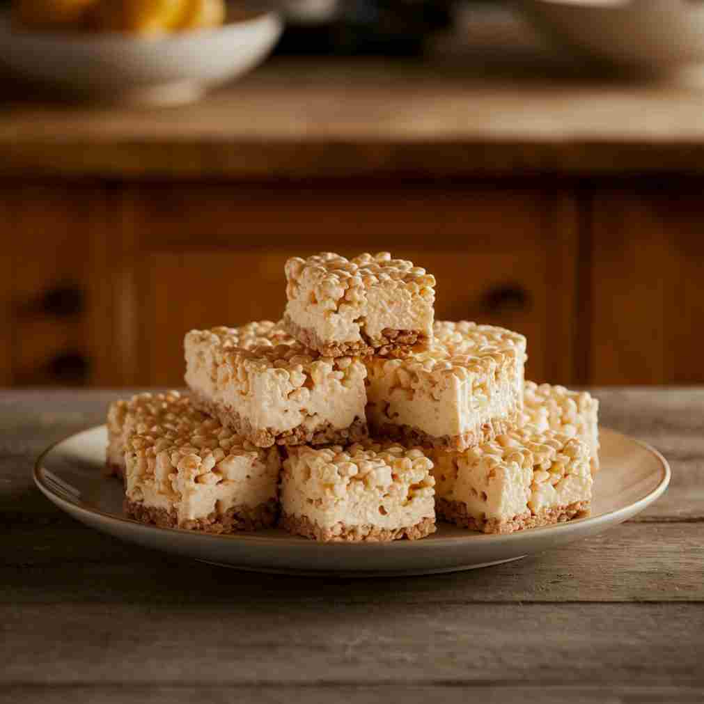 Cheesecake Rice Krispies Treats