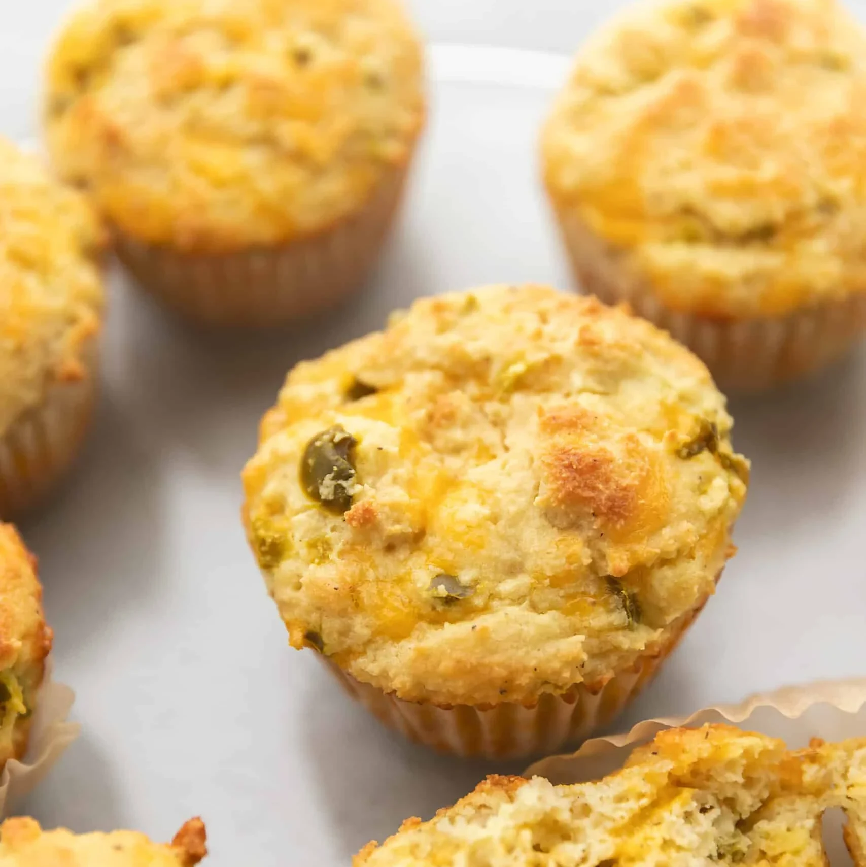 Keto Jalapeño Cheddar Cornbread Muffins