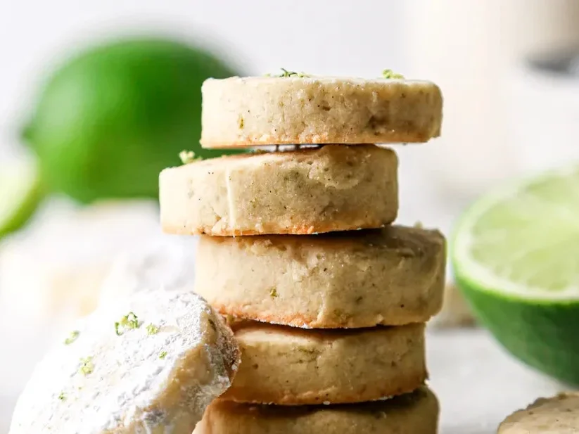 Lime Shortbread Cookies