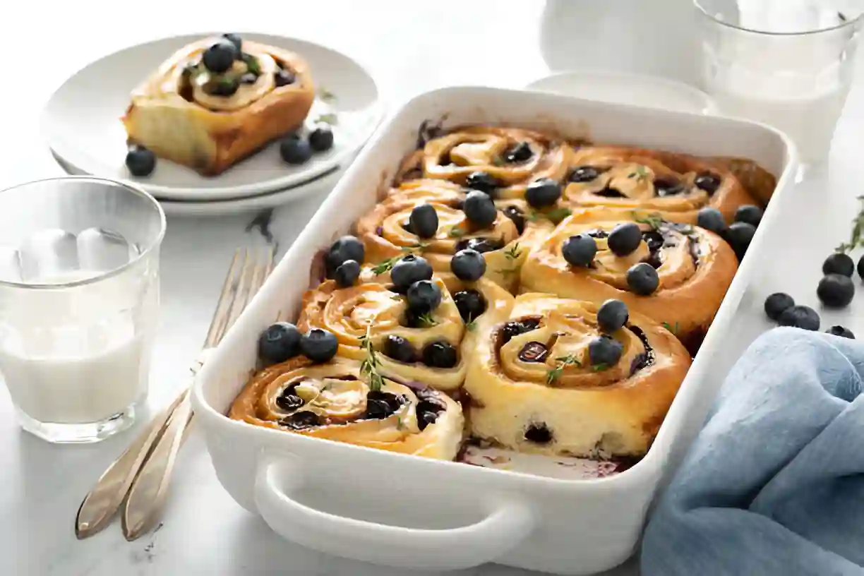 Blueberry Lemon Ricotta Sweet Rolls