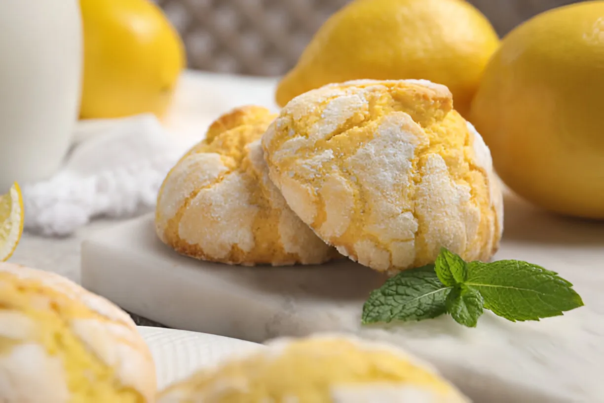 Lemon Cake Mix Cookies