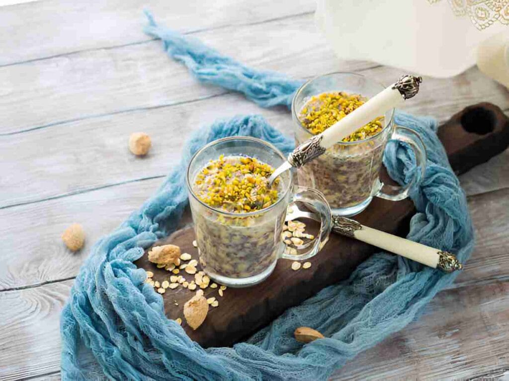 Creamy High Protein Pistachio Pudding Overnight Oats