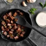 Steak Bites with Parmesan Sauce