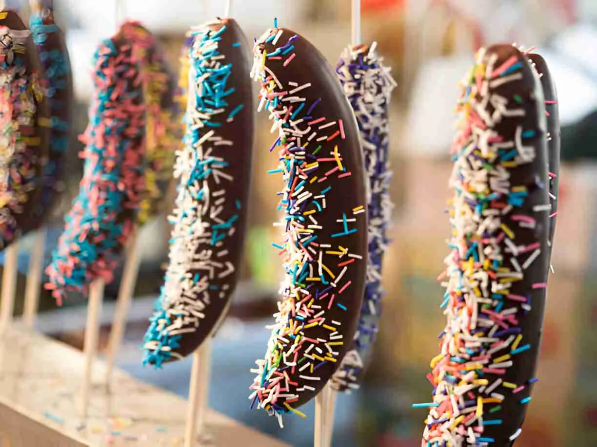 Chocolate-Covered Frozen Bananas
