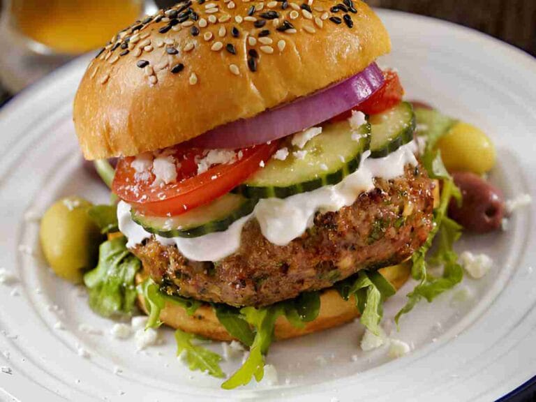 Greek Burgers with Tzatziki