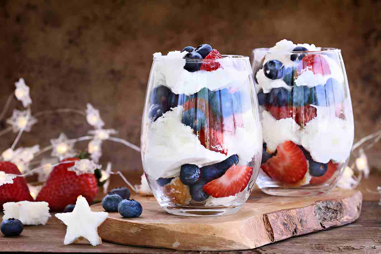Red White and Blue Trifle