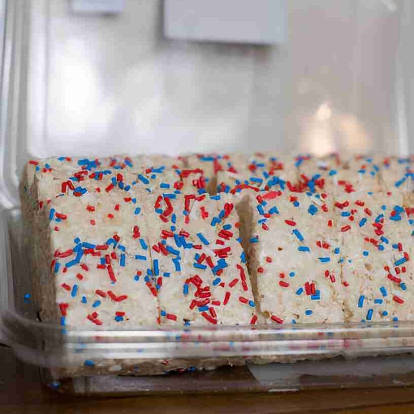 July Rice Krispie Treats