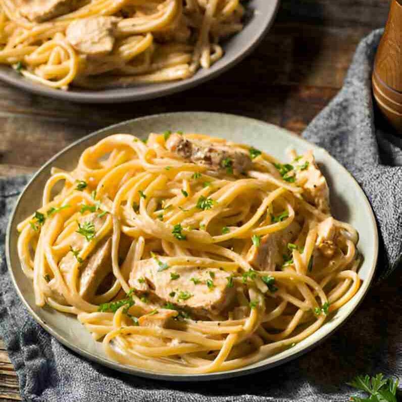 Creamy Chicken Spaghetti