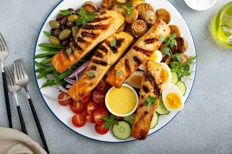 Grilled Salmon Cobb Salad