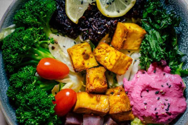 Forbidden Rice Tempeh and Vegetable Power Bowls