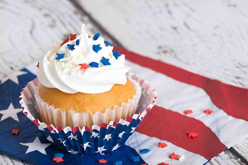 Red White and Blue Cupcakes
