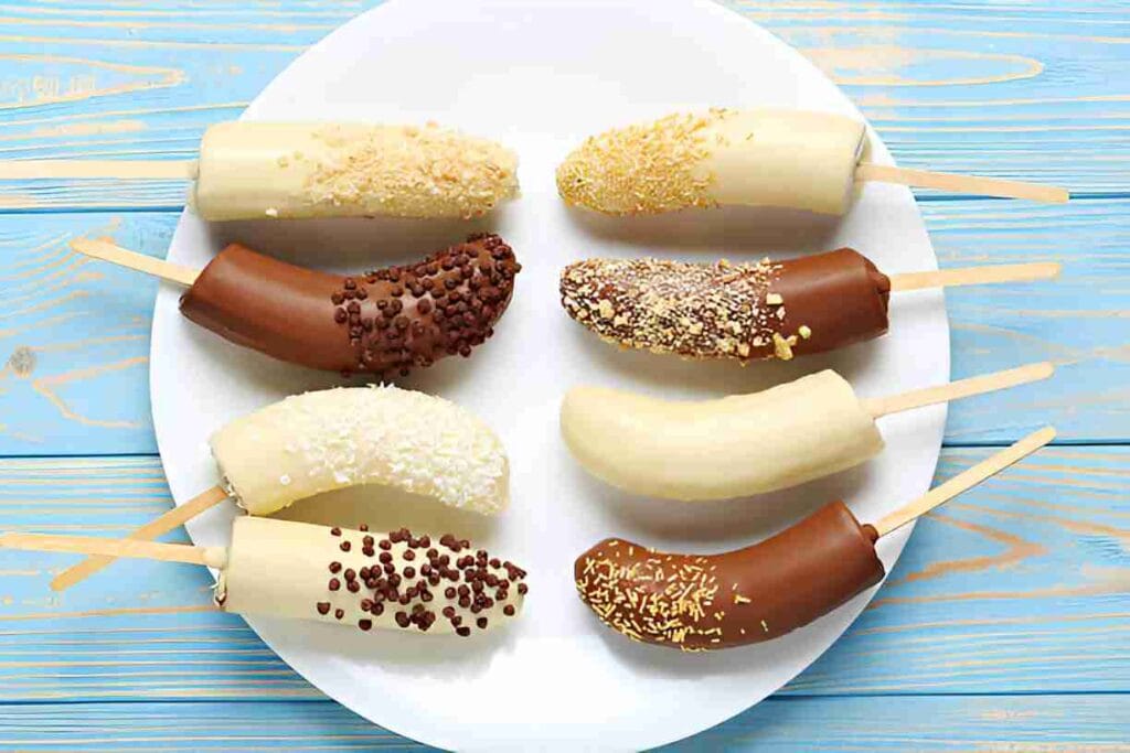 Chocolate-Covered Frozen Bananas