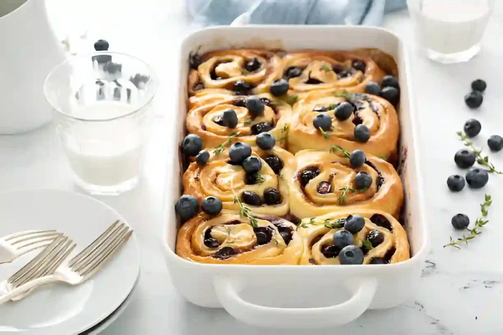 Blueberry Lemon Ricotta Sweet Rolls