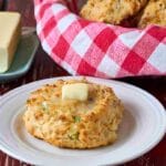 Cheddar Biscuits with Ham and Green Onions