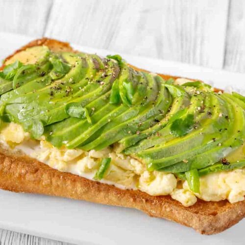 Cloud Bread with Avocado Topping