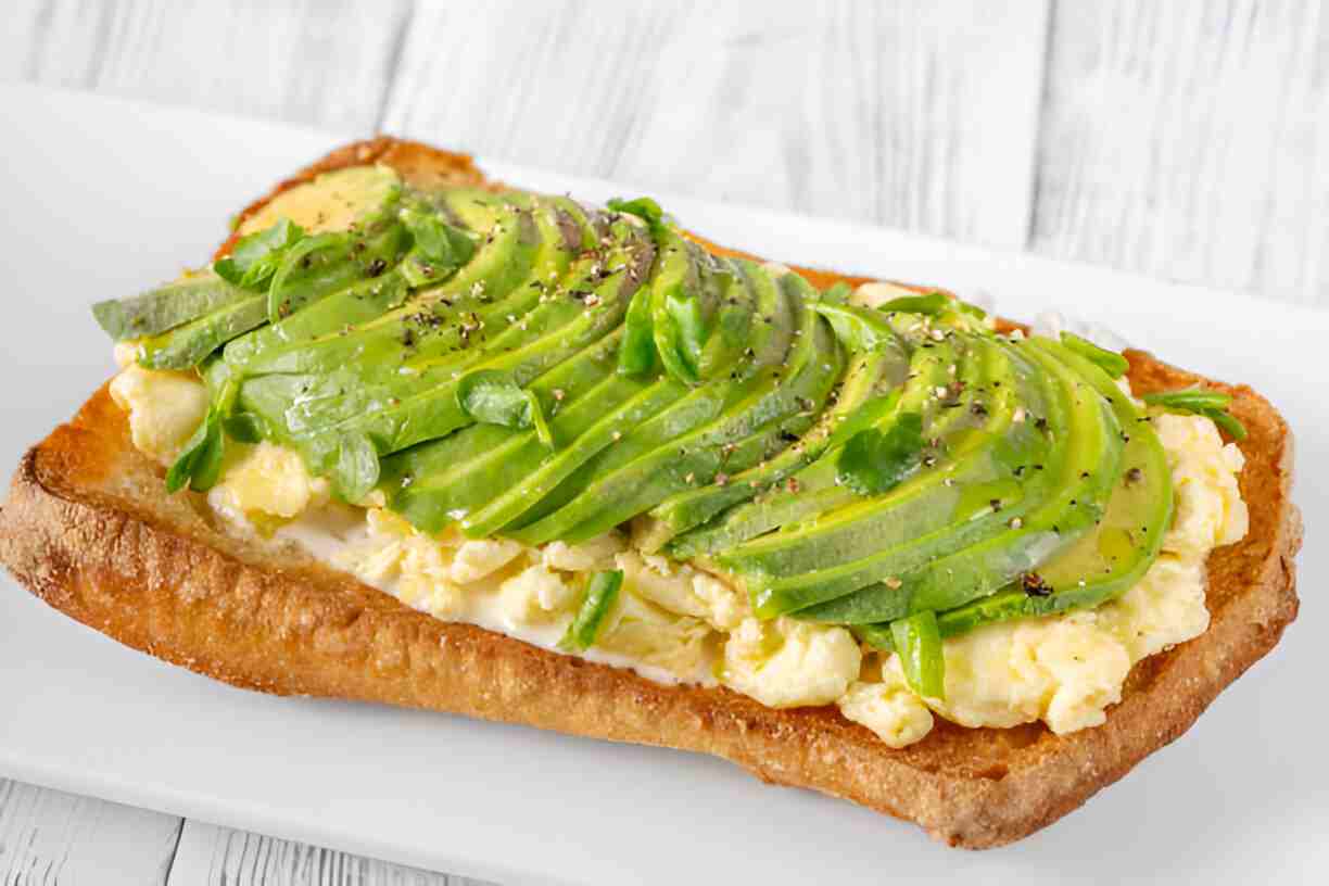 Cloud Bread with Avocado Topping