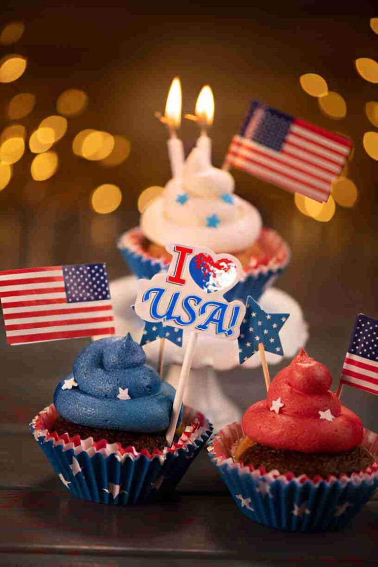 July Firework Cupcakes
