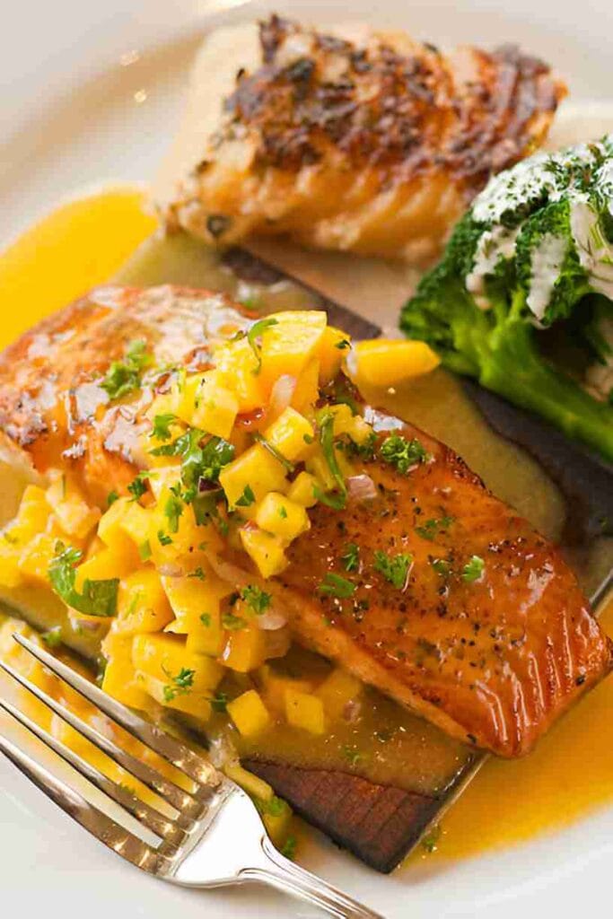 Mango Salsa Salmon