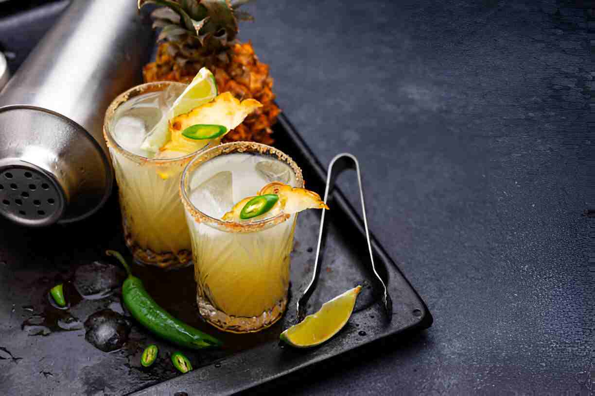 Spicy Smoked Pineapple Margarita