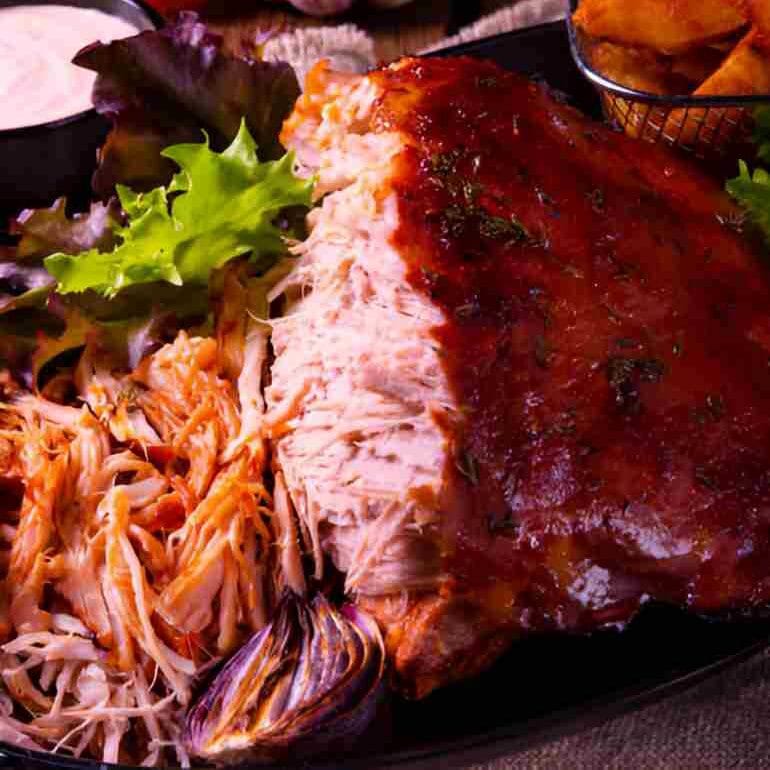 Crock Pot Pork Loin - BBQ Pulled Pork