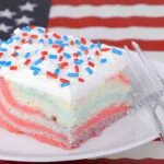 Red, White & Blue Marble Cake