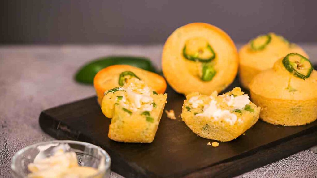 Keto Jalapeño Cheddar Cornbread Muffins
