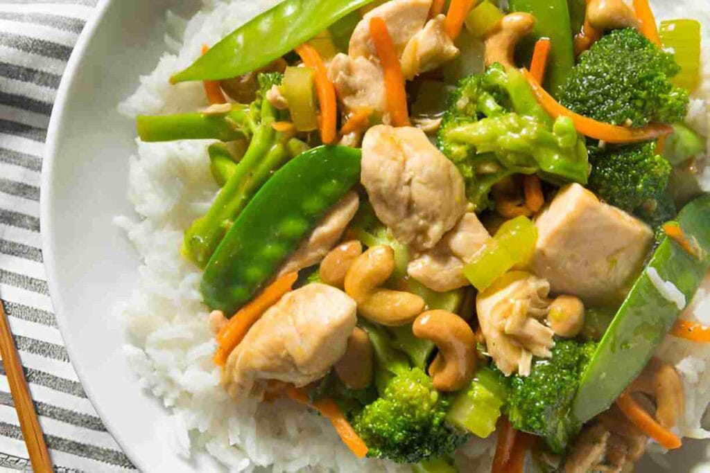 Sheet Pan Cashew Chicken