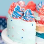 Red, White, and Blue Layer Cake