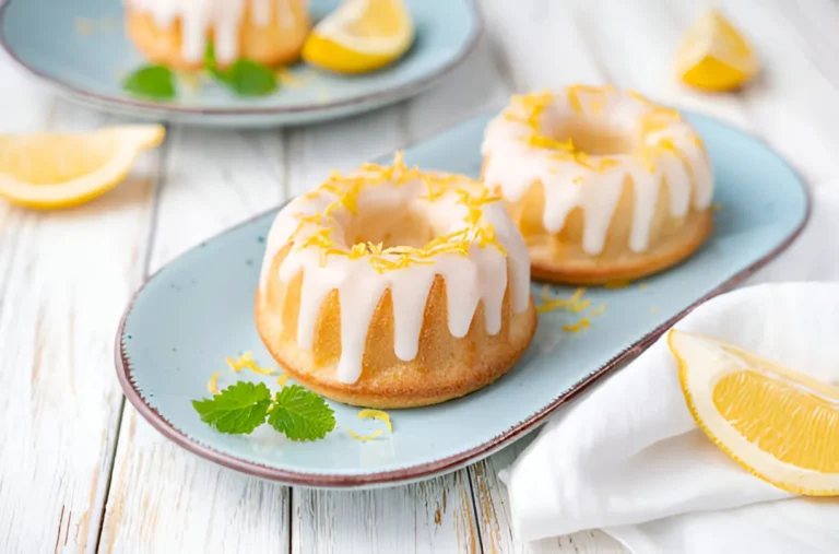 German Glazed Lemon Sponge Cake