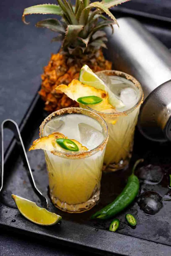 Spicy Smoked Pineapple Margarita