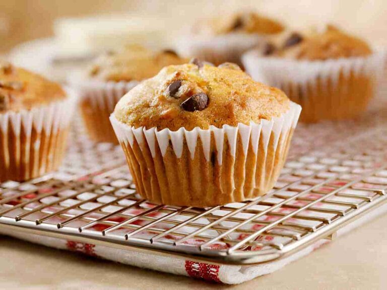 Moist Banana Chocolate Chip Muffins